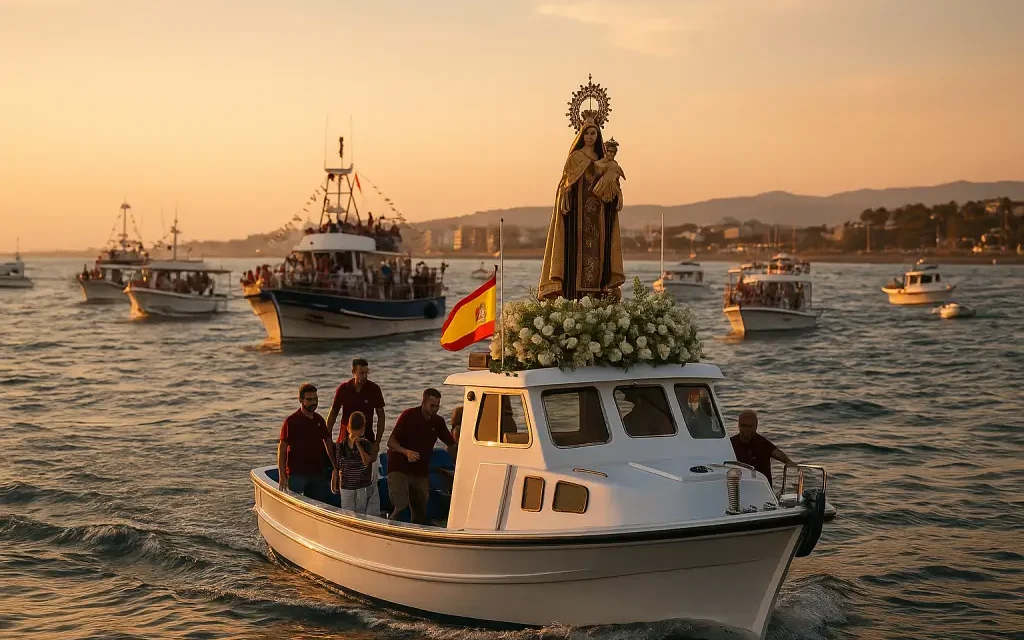 Procesión Virgen del Carmen en Estepona 2025: recorrido, horarios y tradición marinera